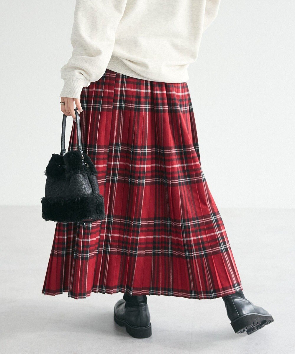 CRAFT STANDARD BOUTIQUE チェックプリーツスカート 