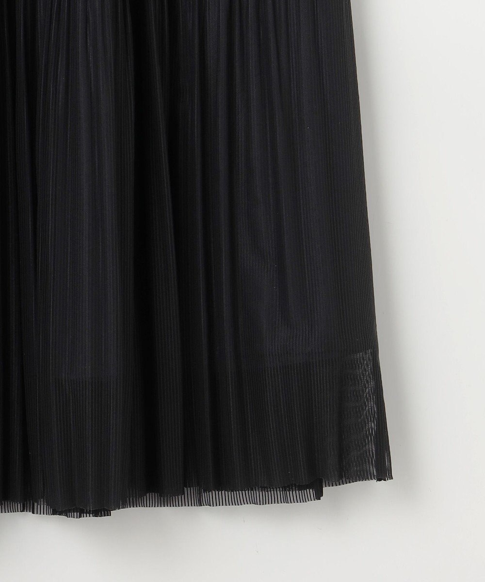 ANY SIS 【洗える】シアーストライププリーツ スカート 