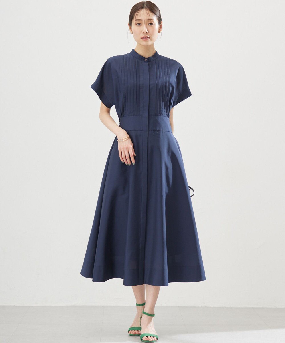 組曲 S 【洗える・ドライタッチ】シアーボイルフロントタック ワンピース 