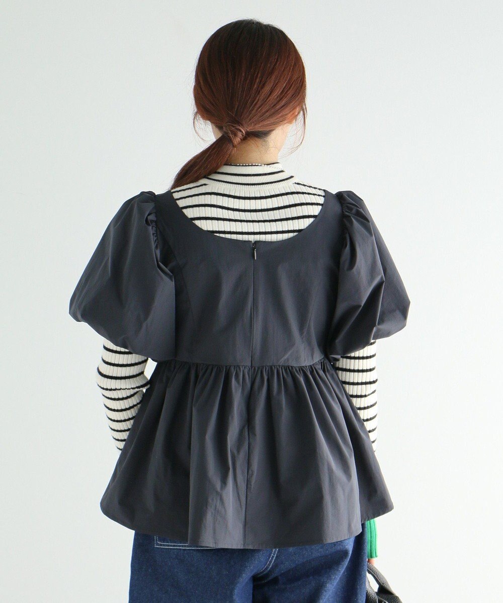 CRAFT STANDARD BOUTIQUE パフスリーブペプラムブラウス 