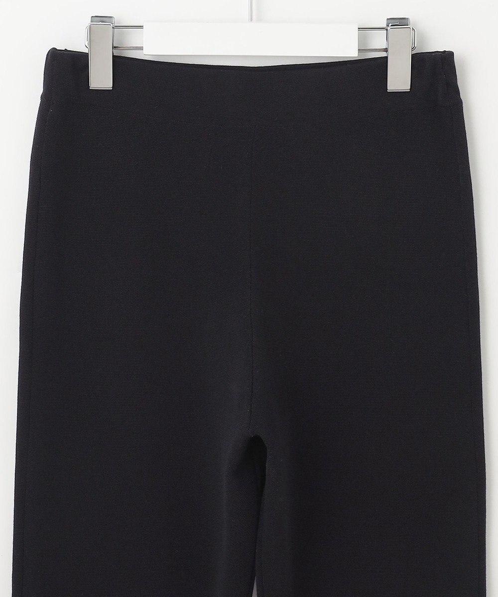 自由区 【XSサイズ～/洗える/セット着用可】ドライコットンハイゲージ フレアシルエット ニットパンツ 