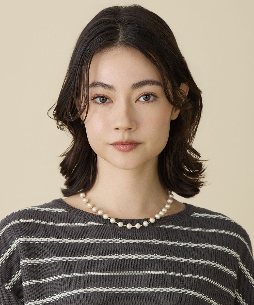 自由区 【カタログ掲載】パールバー ネックレス 