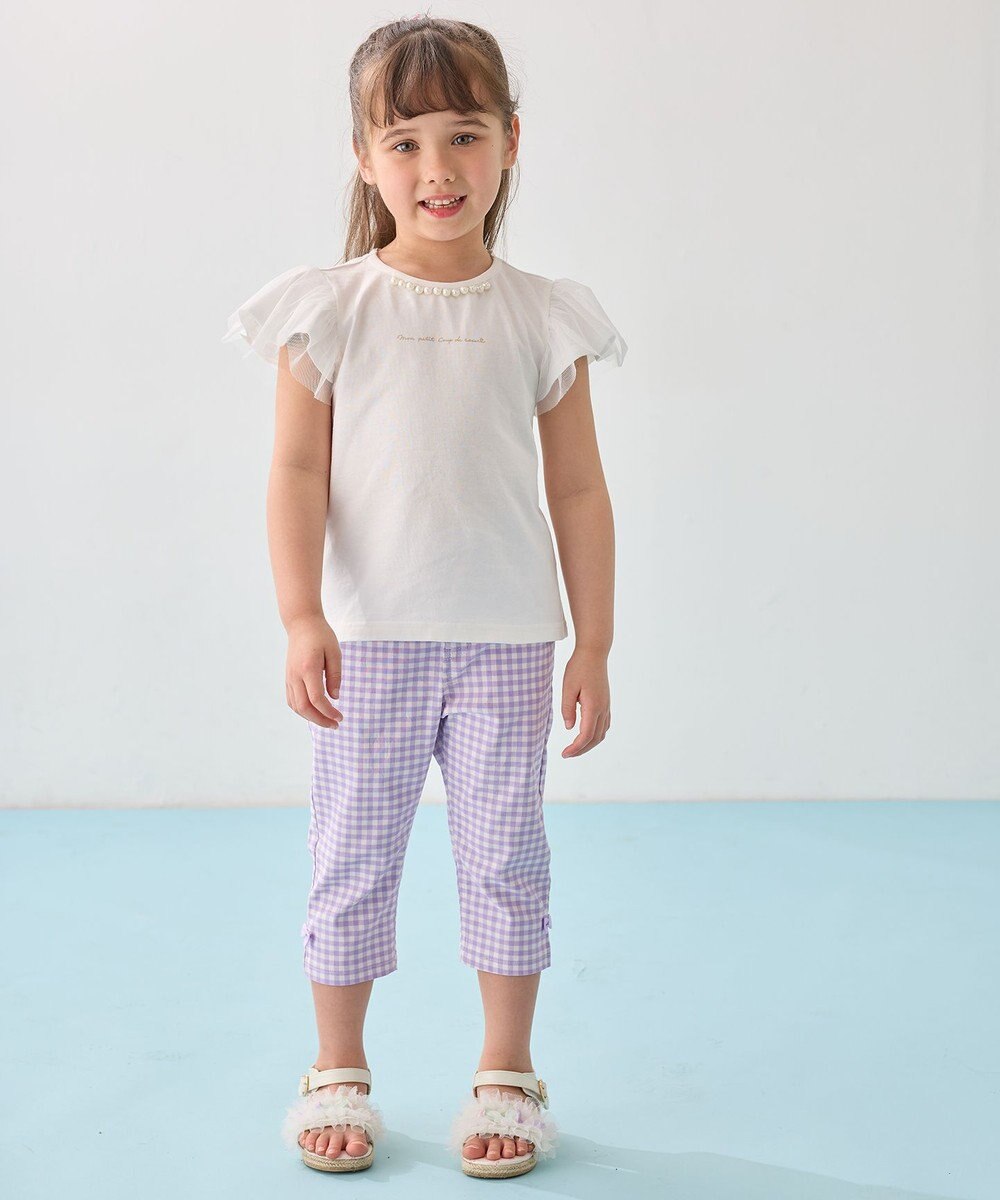 ANY KIDS ひんやりクール ギンガムパンツ 