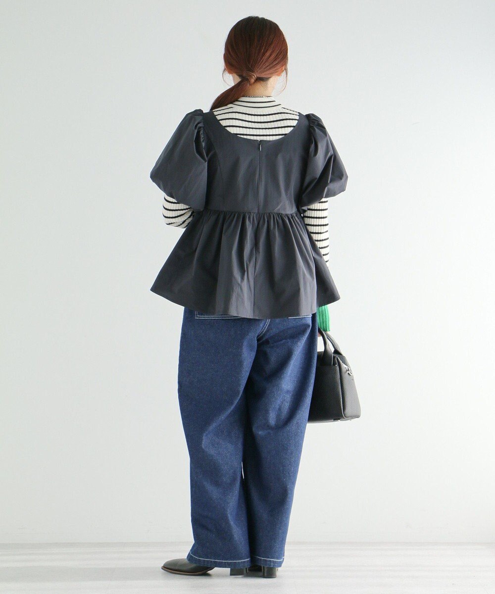 CRAFT STANDARD BOUTIQUE パフスリーブペプラムブラウス 