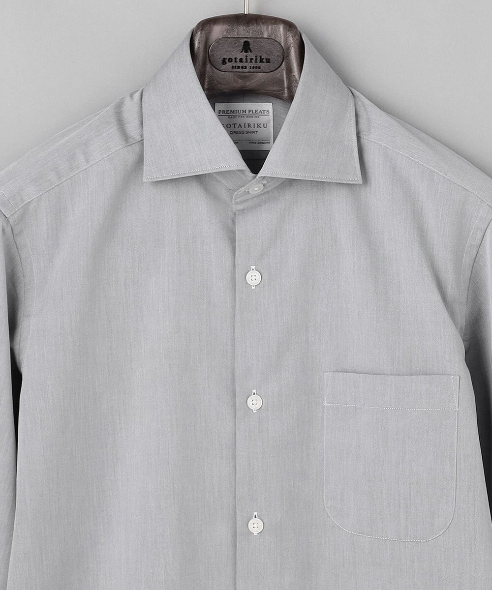 GOTAIRIKU 【形態安定】PREMIUMPLEATS_ワイドカラー _通年ドレスシャツ(26年春夏限定色) 