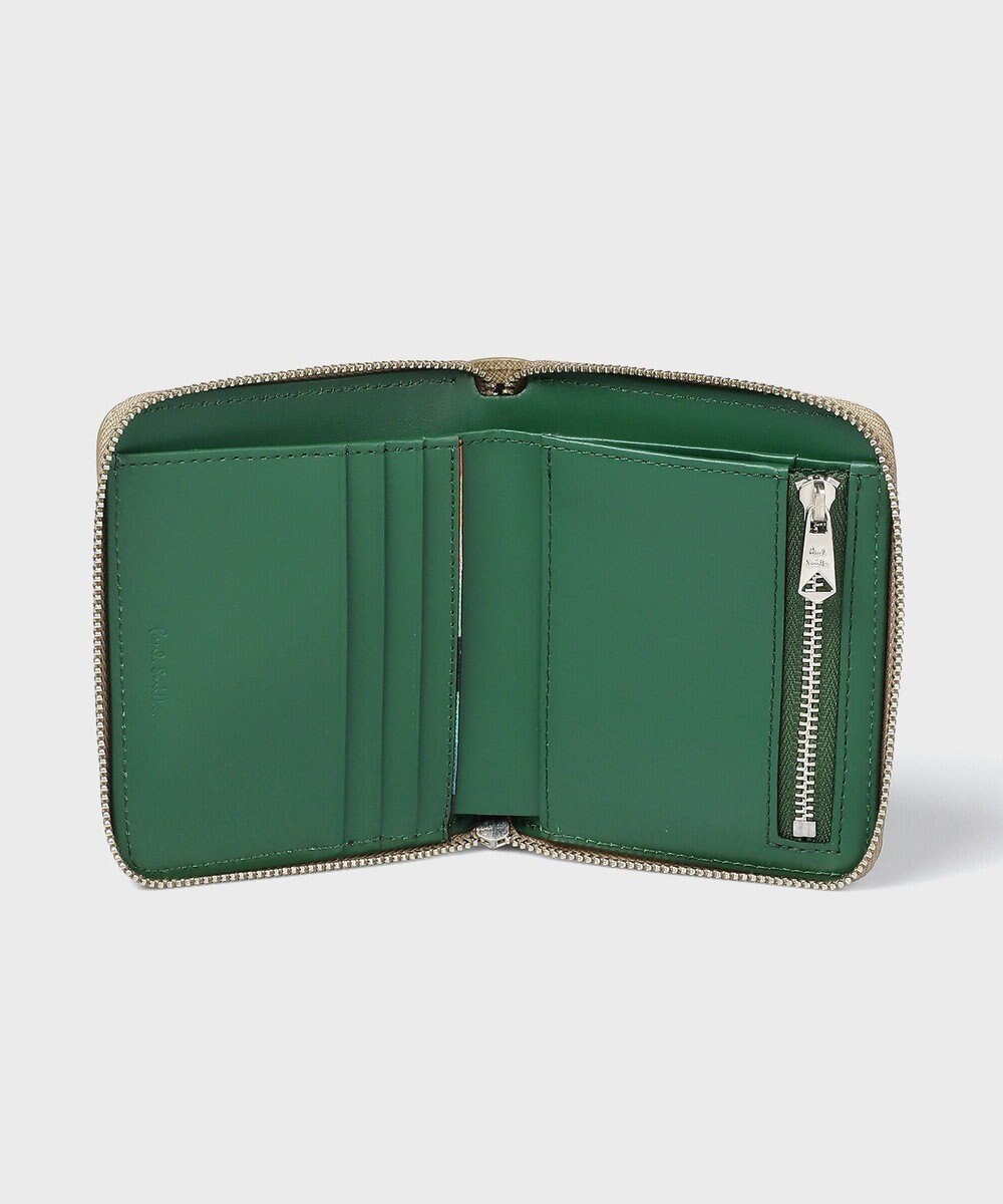 Paul Smith アーティストストライププラー ラウンドジップ2つ折り財布 