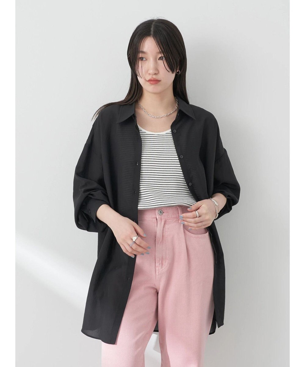 earth music&ecology シアーボーイズライクシャツ 