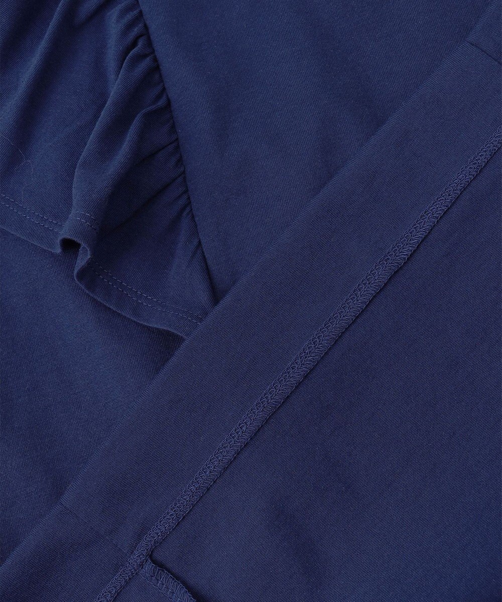 UNFILO 【吸水速乾/マシンウォッシャブル】フリルスリーブ Tシャツ 