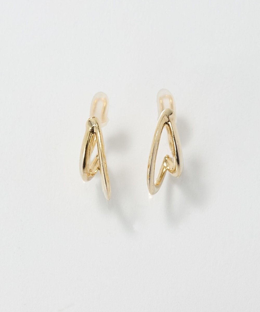 Phoebe 〈痛くないシリーズ/アレルギー対応〉ベーシックダブルフープライトフィットイヤリング　ゴールド 