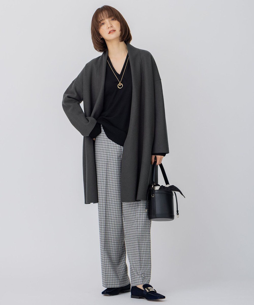 23区 L コンプレストパイル コーディガン 