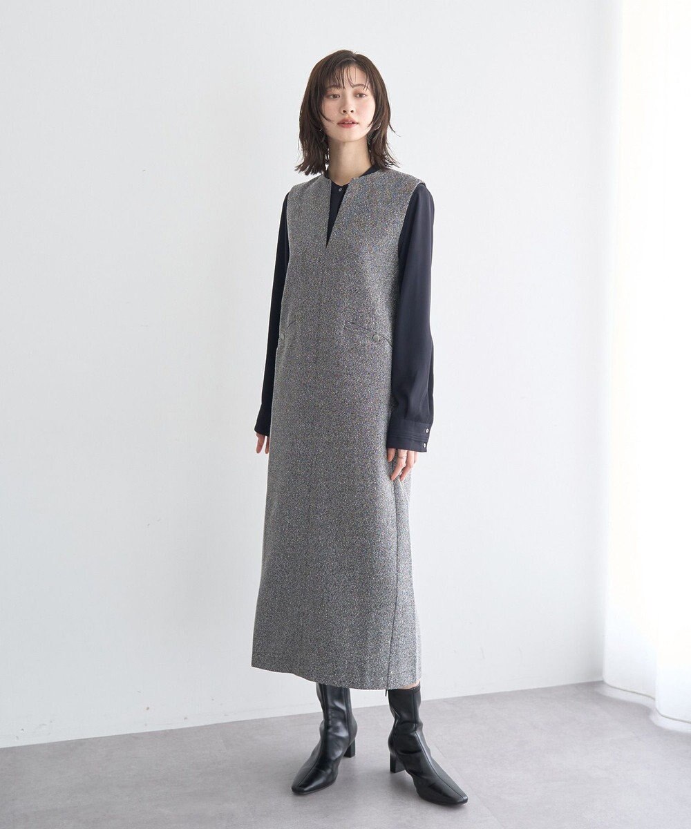 YECCA VECCA キーネックジャンスカ 