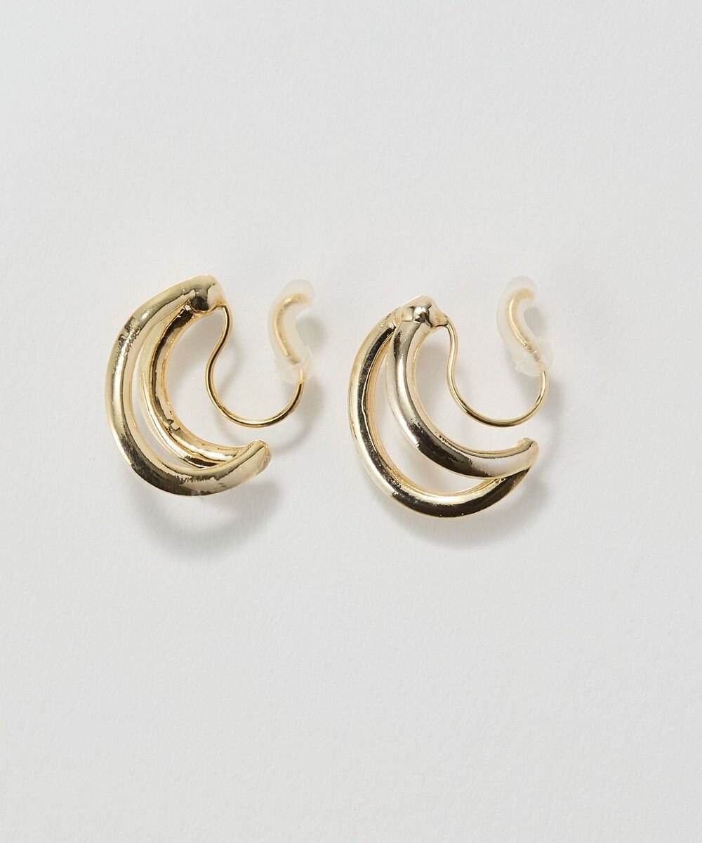 Phoebe 〈痛くないシリーズ/アレルギー対応〉ベーシックダブルフープライトフィットイヤリング　ゴールド 