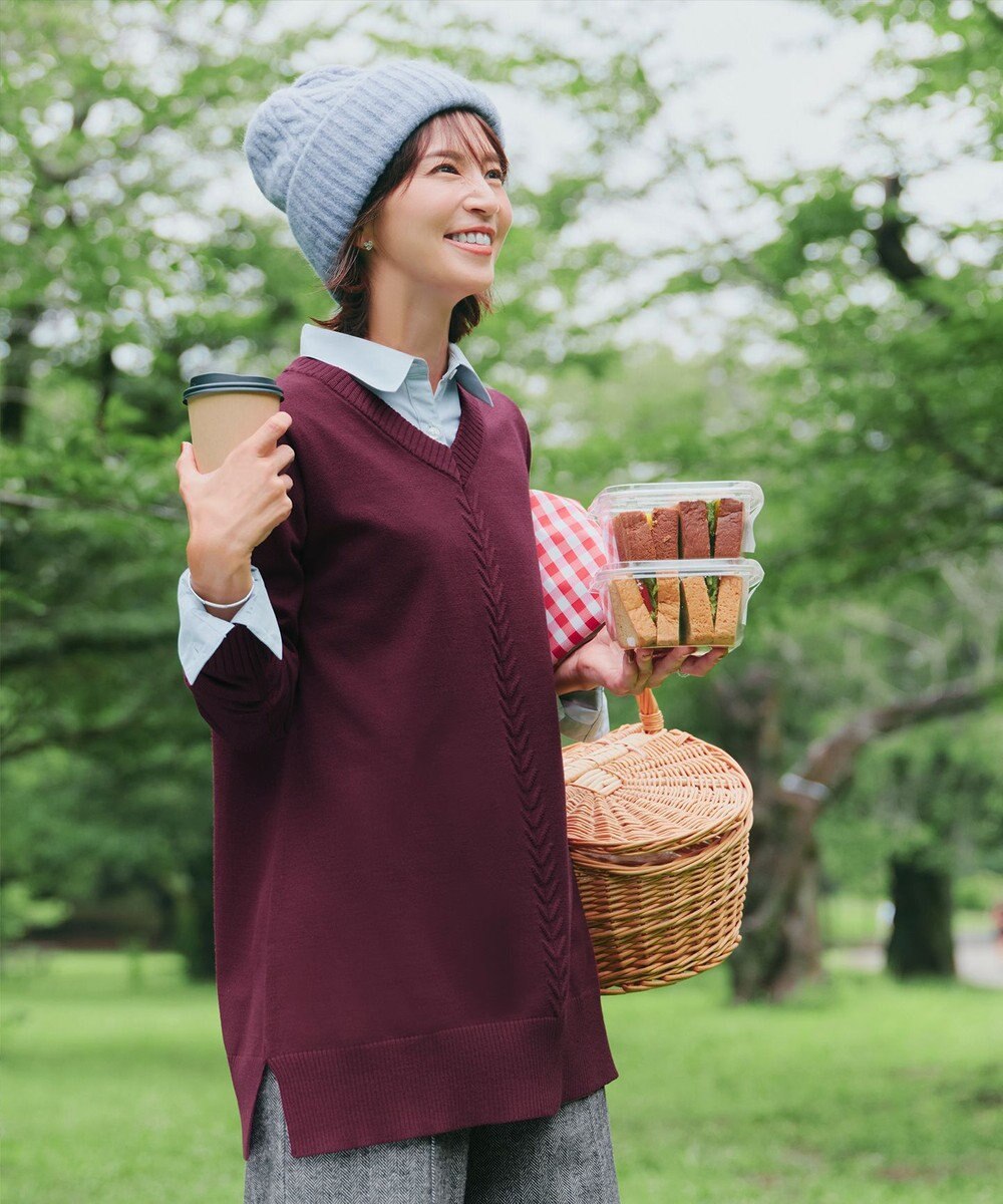 Tiaclasse 【安田美沙子さん着用・選べる2type・洗える】もちニットチュニック 