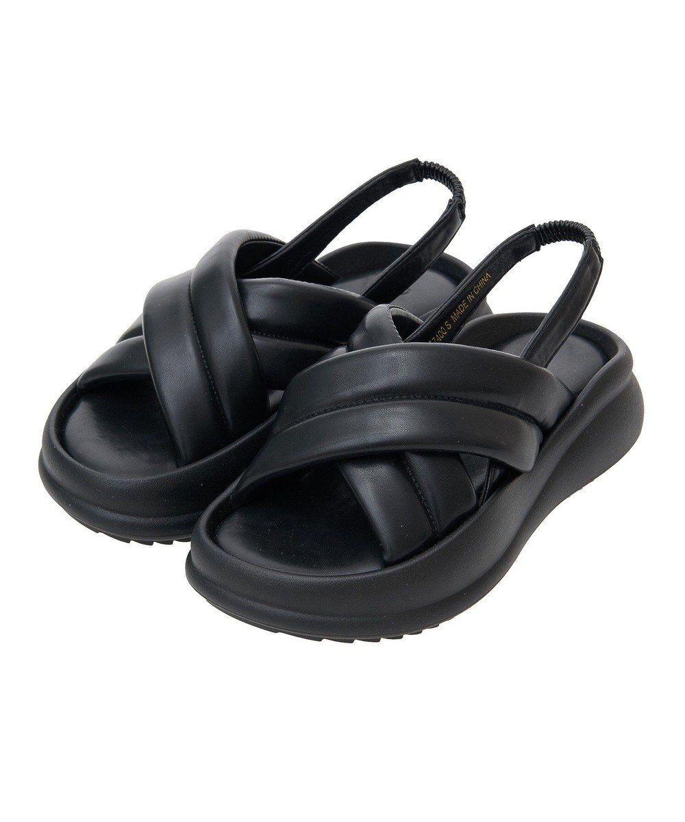 Green Parks ＲＵＰＩＳ．　パフクロスサンダル 