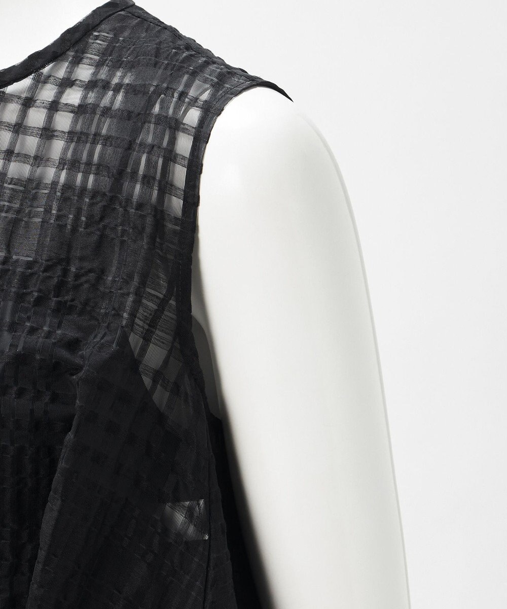 23区 【エステータ】シャドーチェック アシンメトリー ワンピース 