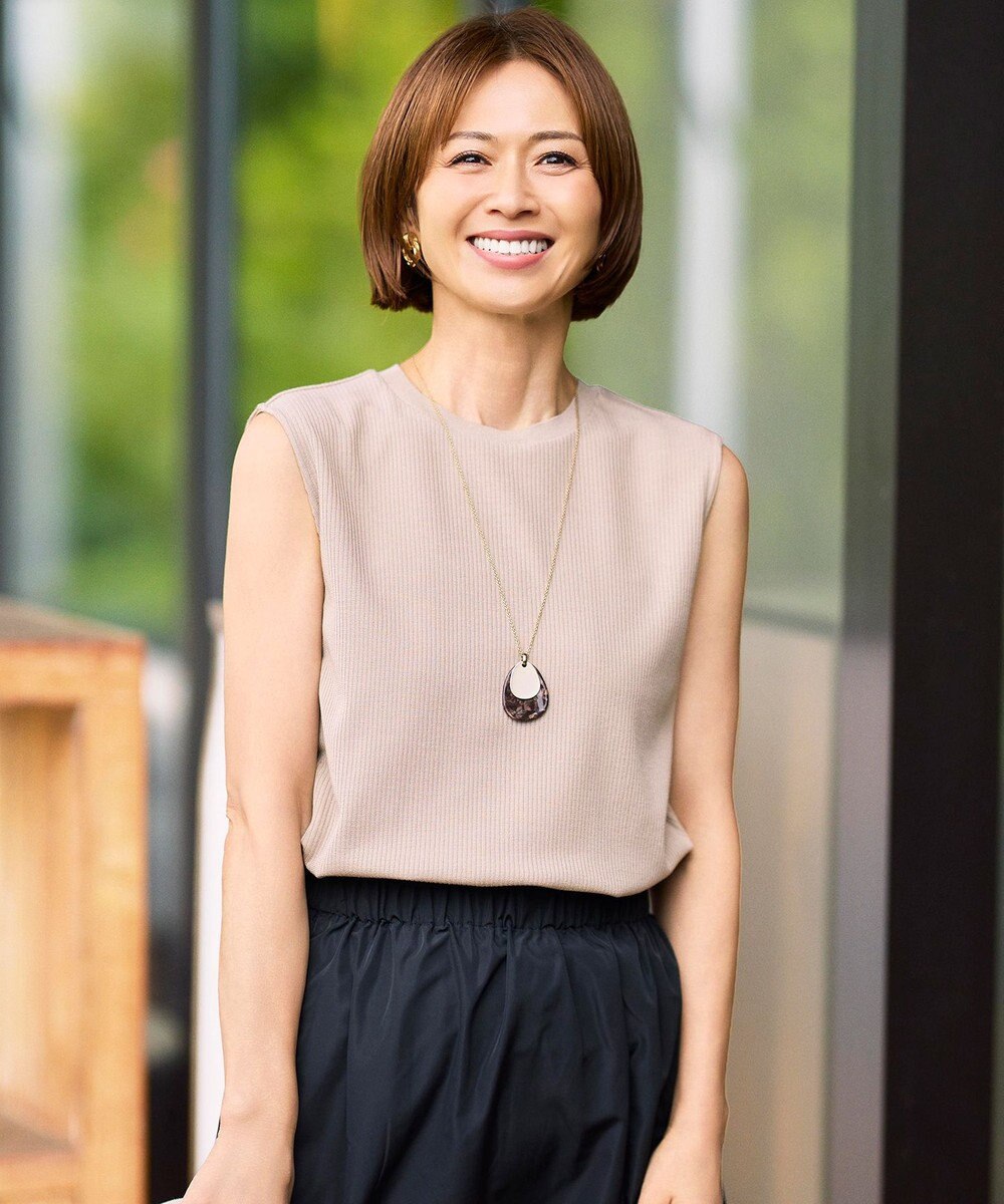 自由区 S 【カタログ掲載・人気素材・NEWアイテム・アンサンブル対応】ファンクショナルノースリーブ カットソー 