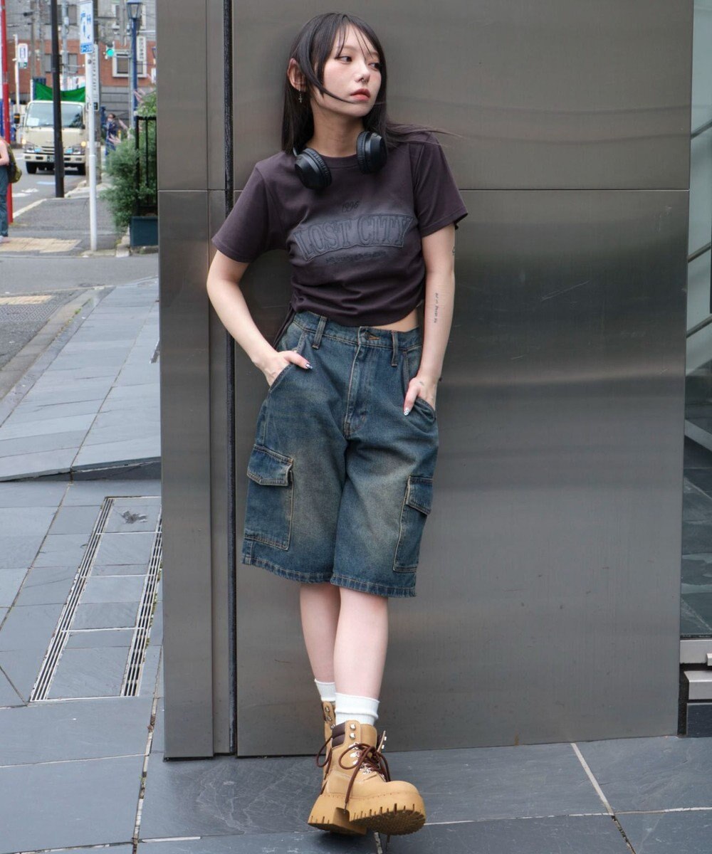 WEGO スプレーロゴドロストちびT 