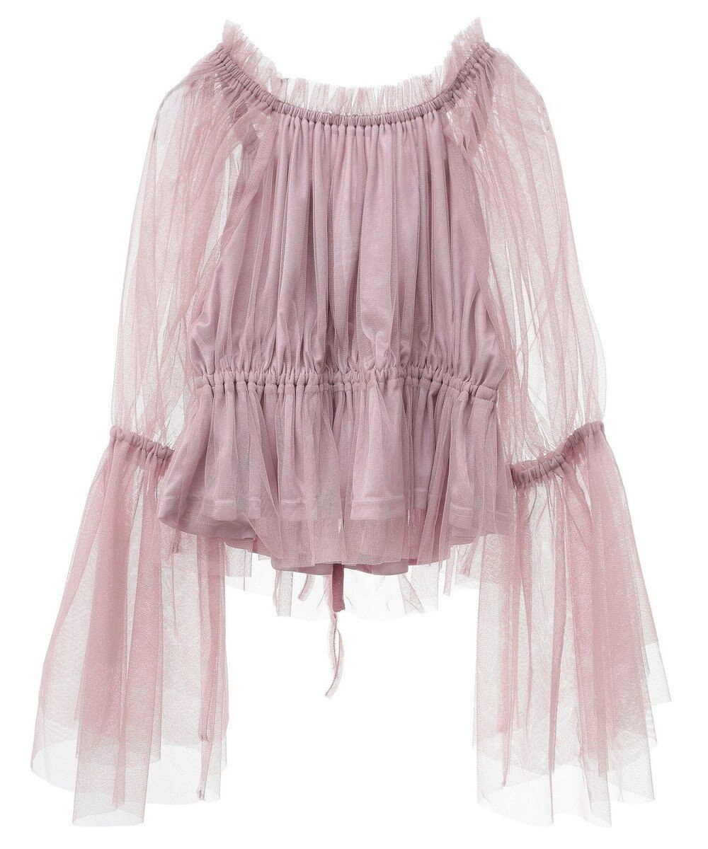 earth music&ecology チュールブラウス 