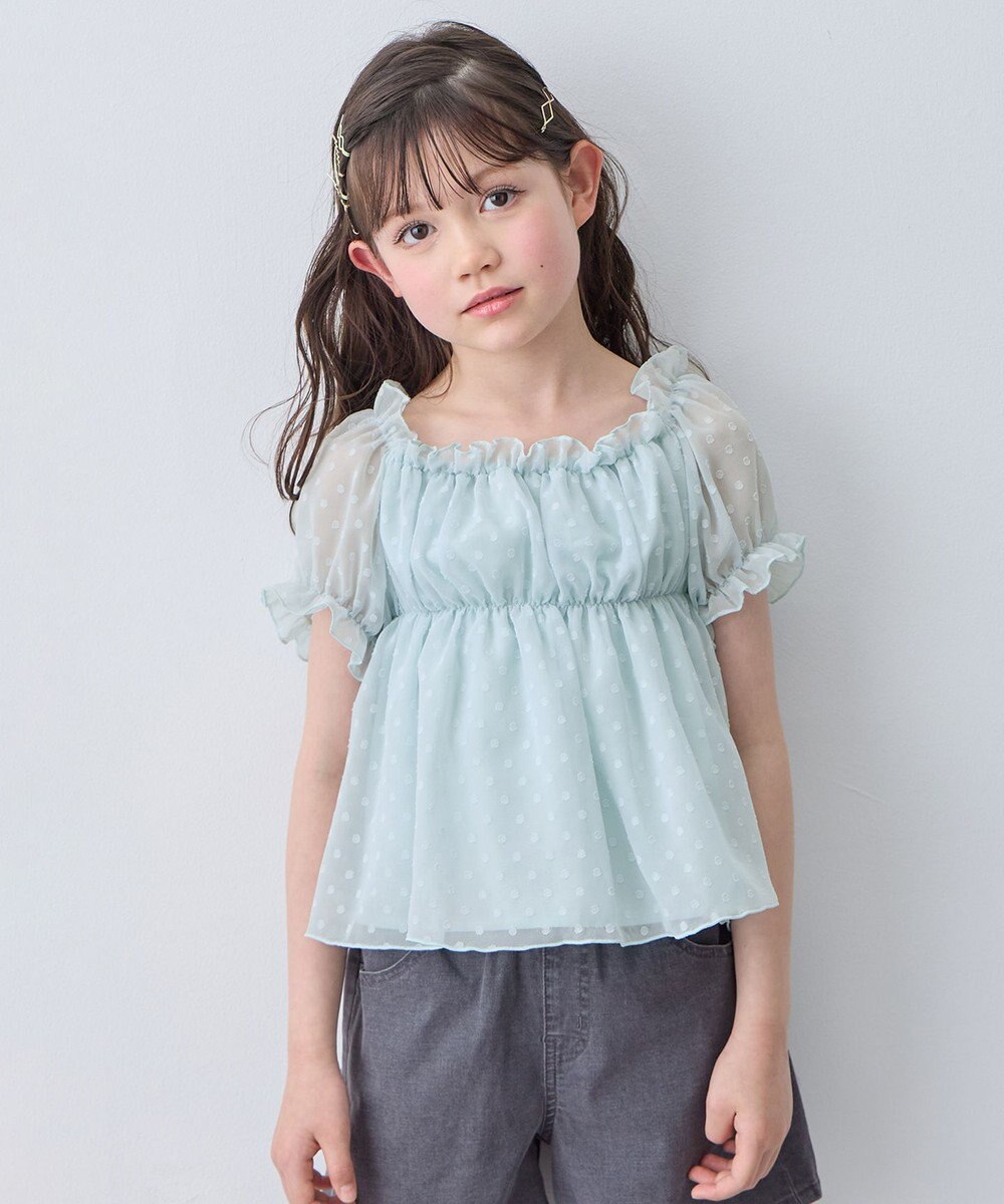 ANY KIDS 【一部店舗/WEB先行販売アイテム】2WAY シアードビーブラウス 