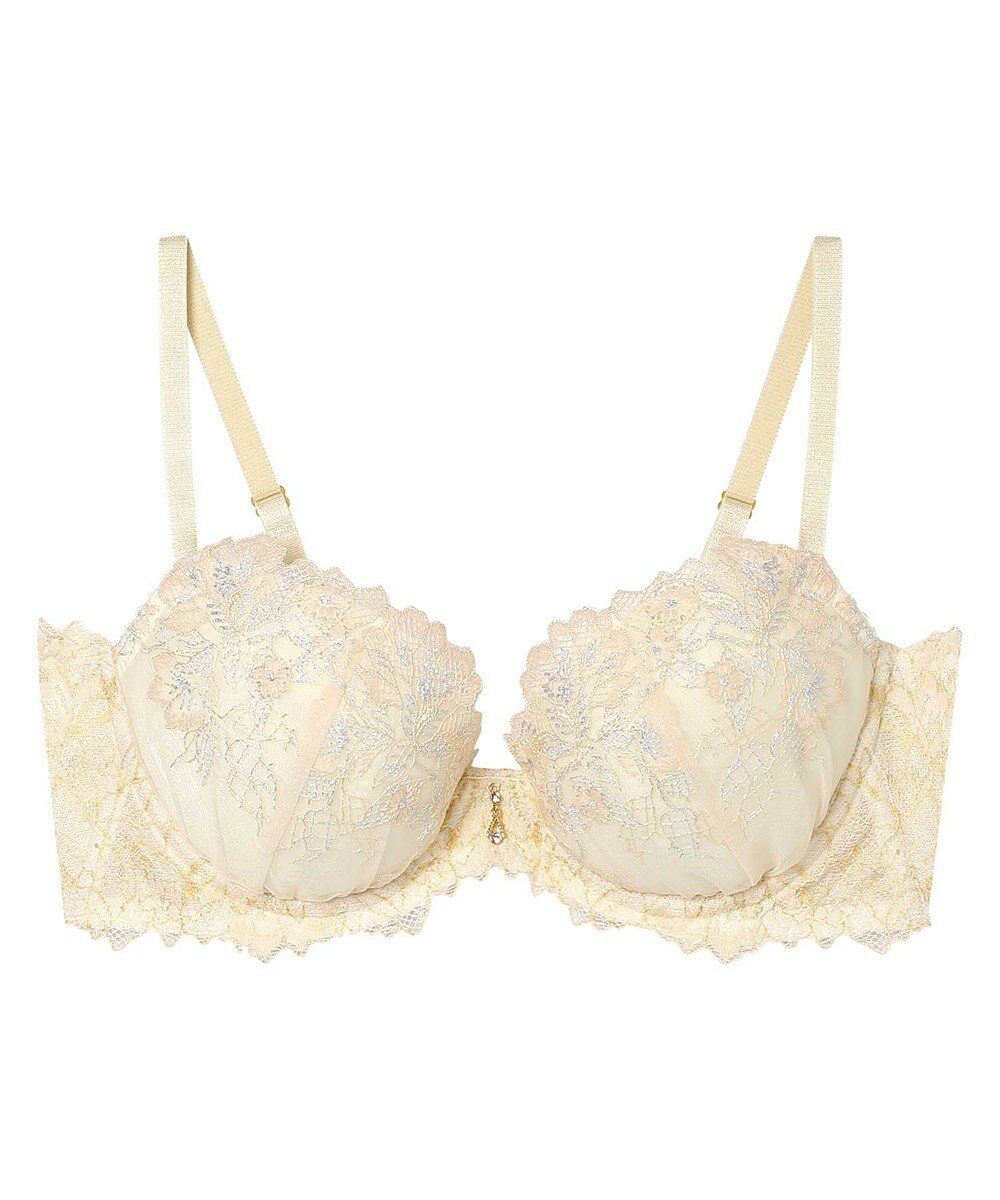 AMPHI ブラジャー ふっくらまる胸キープ 脇高設計 脇・背中スッキリ Gカップまで対応 大きいサイズ 【Hold Day Bra ホールドデイブラ】 BYJ305 アンフィ／ワコール 