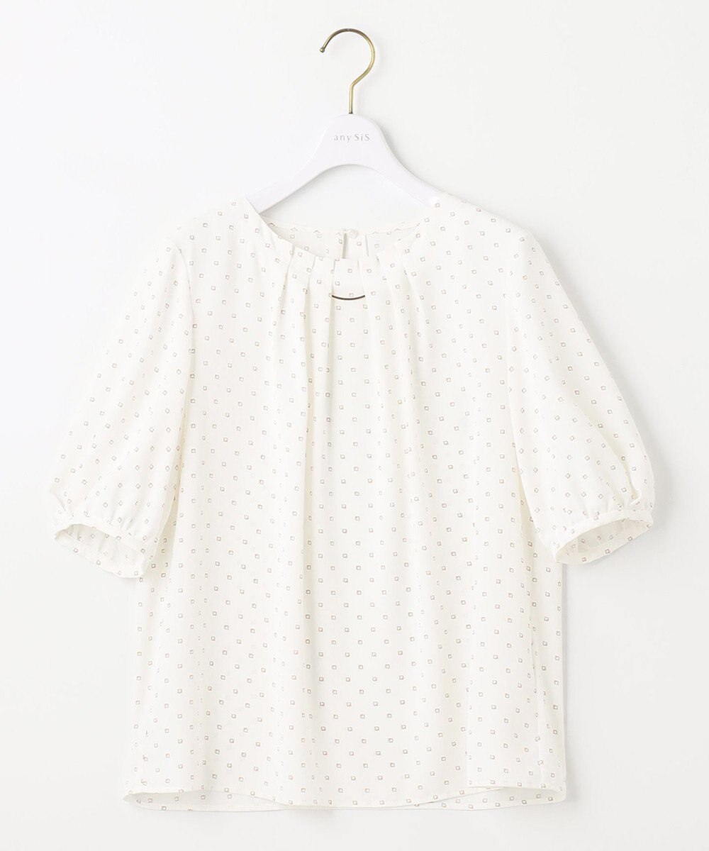 ANY SIS 【洗える】フロントタック ブラウス 