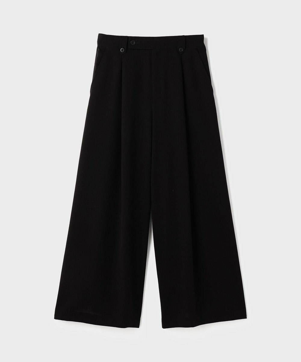 GRACE CONTINENTAL リネンタッチタックパンツ 