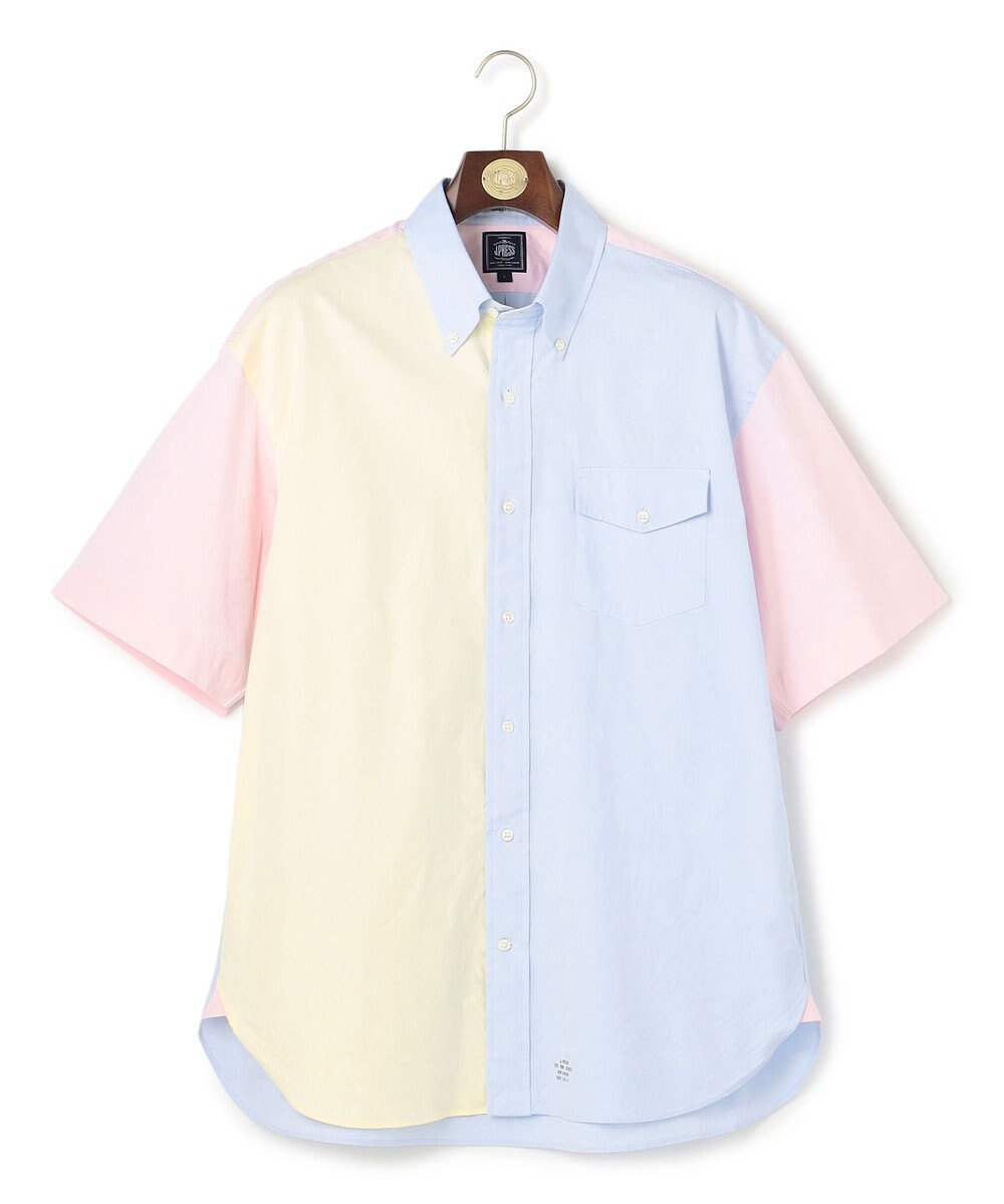 J.PRESS MEN 【J.PRESS ORIGINALS】【UNISEX】Crazy Oxford Half Sleeve Shirt / B.D. / Baggy-Fit 
