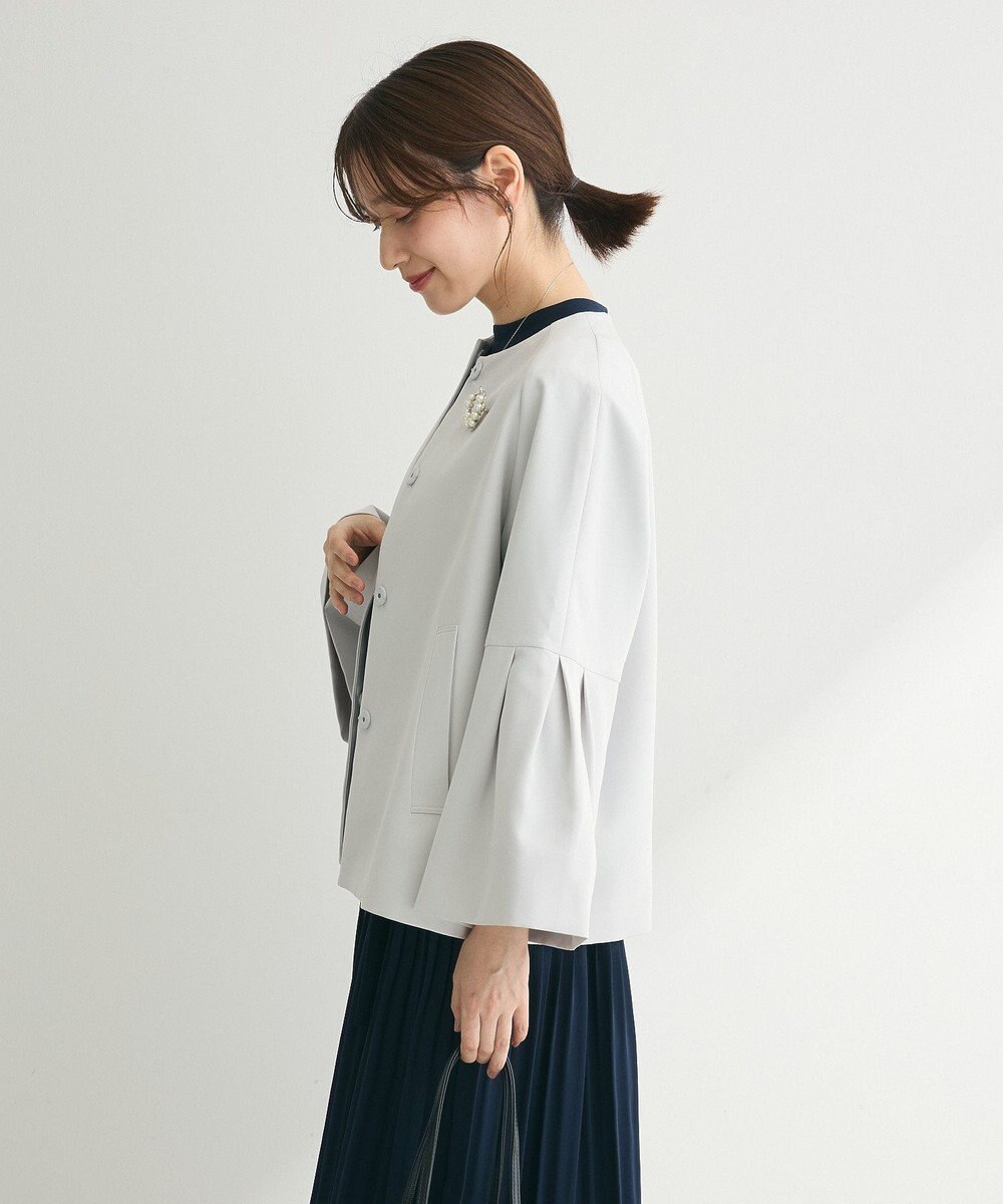 Green Parks ef-de タック袖ラグランジャケット 