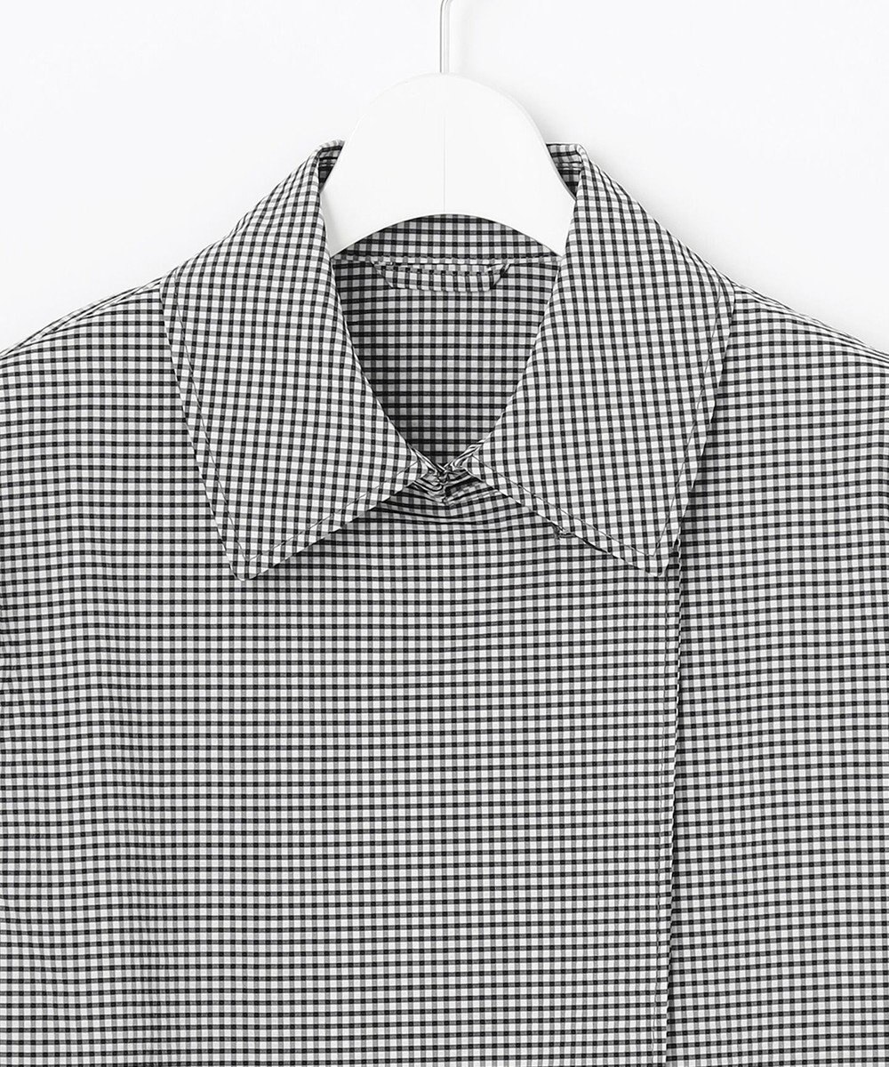 J.PRESS LADIES S 【洗える】Lightストレッチギンガム ダブル トレンチコート 