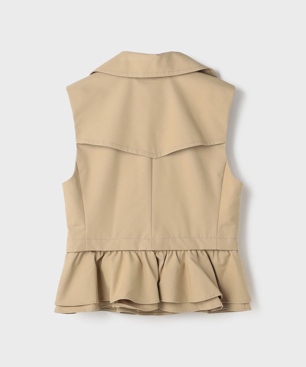 GRACE CONTINENTAL ペプラムトレンチベスト 