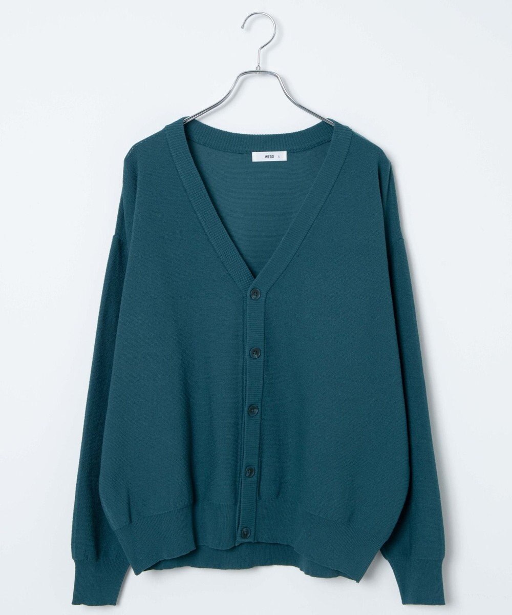 WEGO 【ユニセックス着用ITEM/紫外線対策/冷房対策】オーバーフィットドライタッチカーディガン 