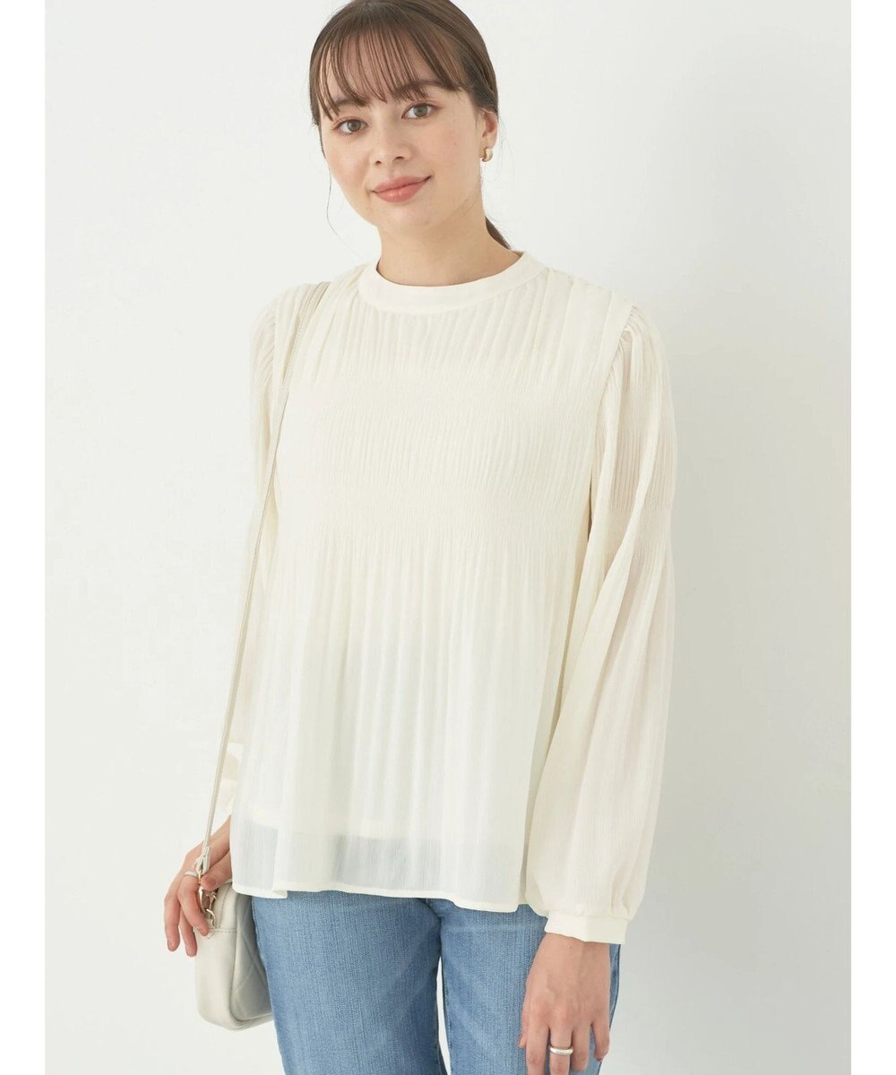 earth music&ecology マジョリカプリーツブラウス 