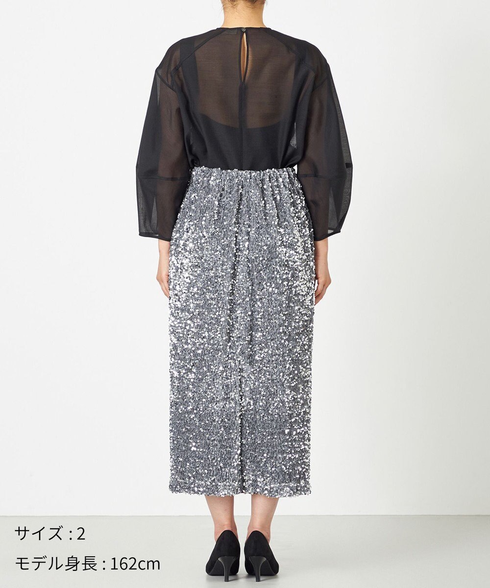 NAVE 【Nave・洗える】スパンコール スカート 