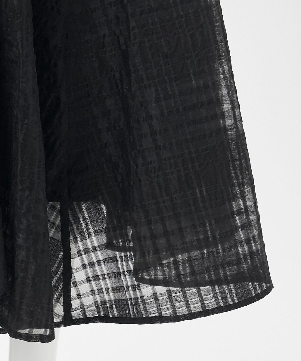 23区 【エステータ】シャドーチェック アシンメトリー ワンピース 