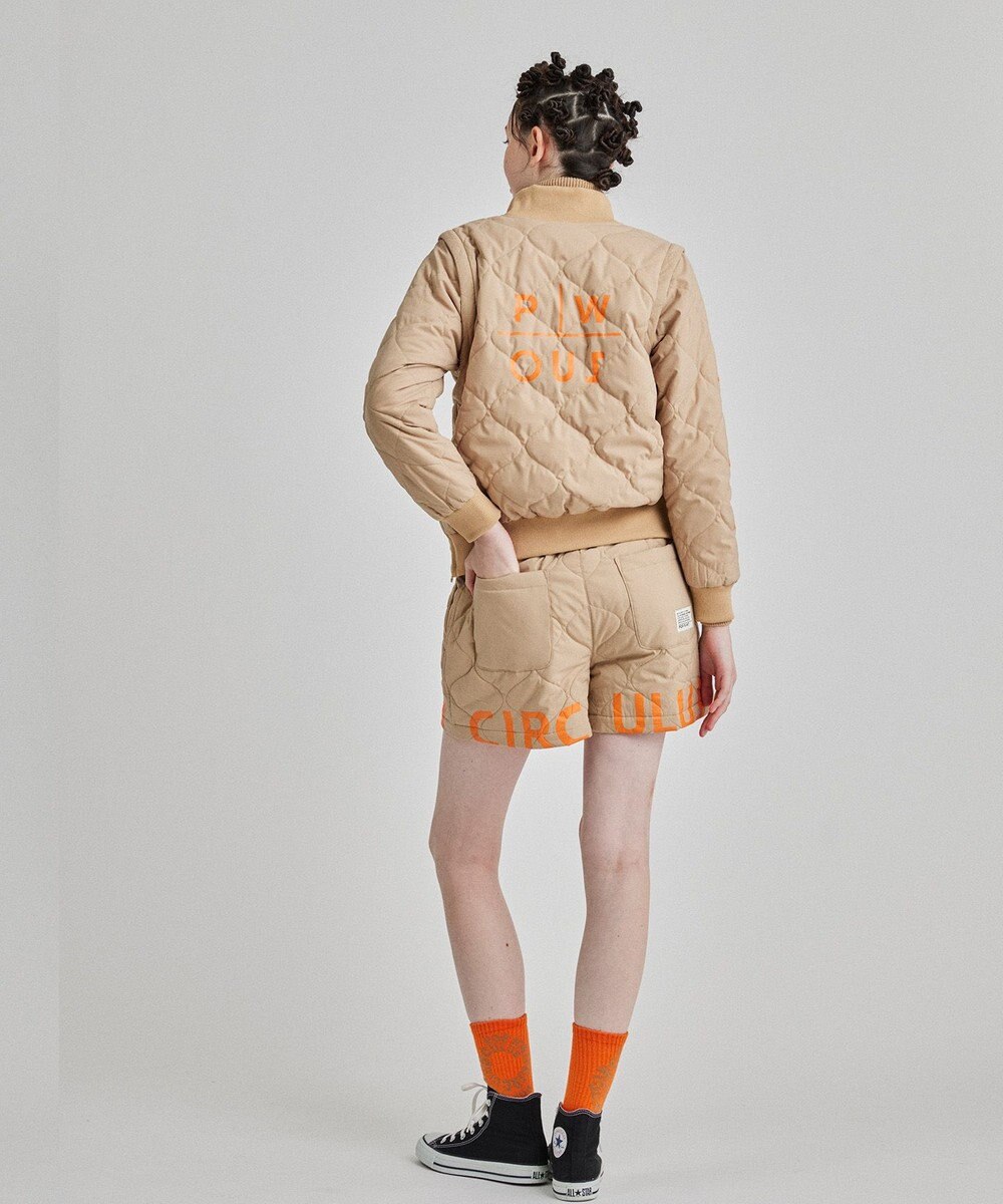 PW CIRCULUS 【ベストにもなる！袖2WAY】【WOMEN】ひょうたんキルティング中綿ブルゾン 