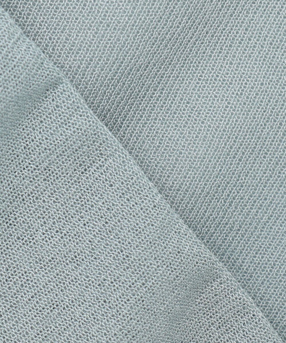 J.PRESS LADIES L 【洗える】シアーライトニット パーカー 