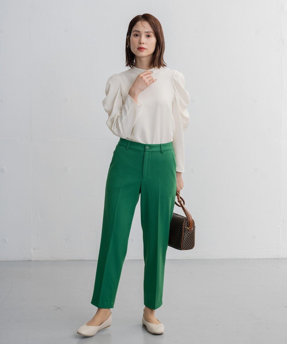 ANY タックボリュームブラウス 