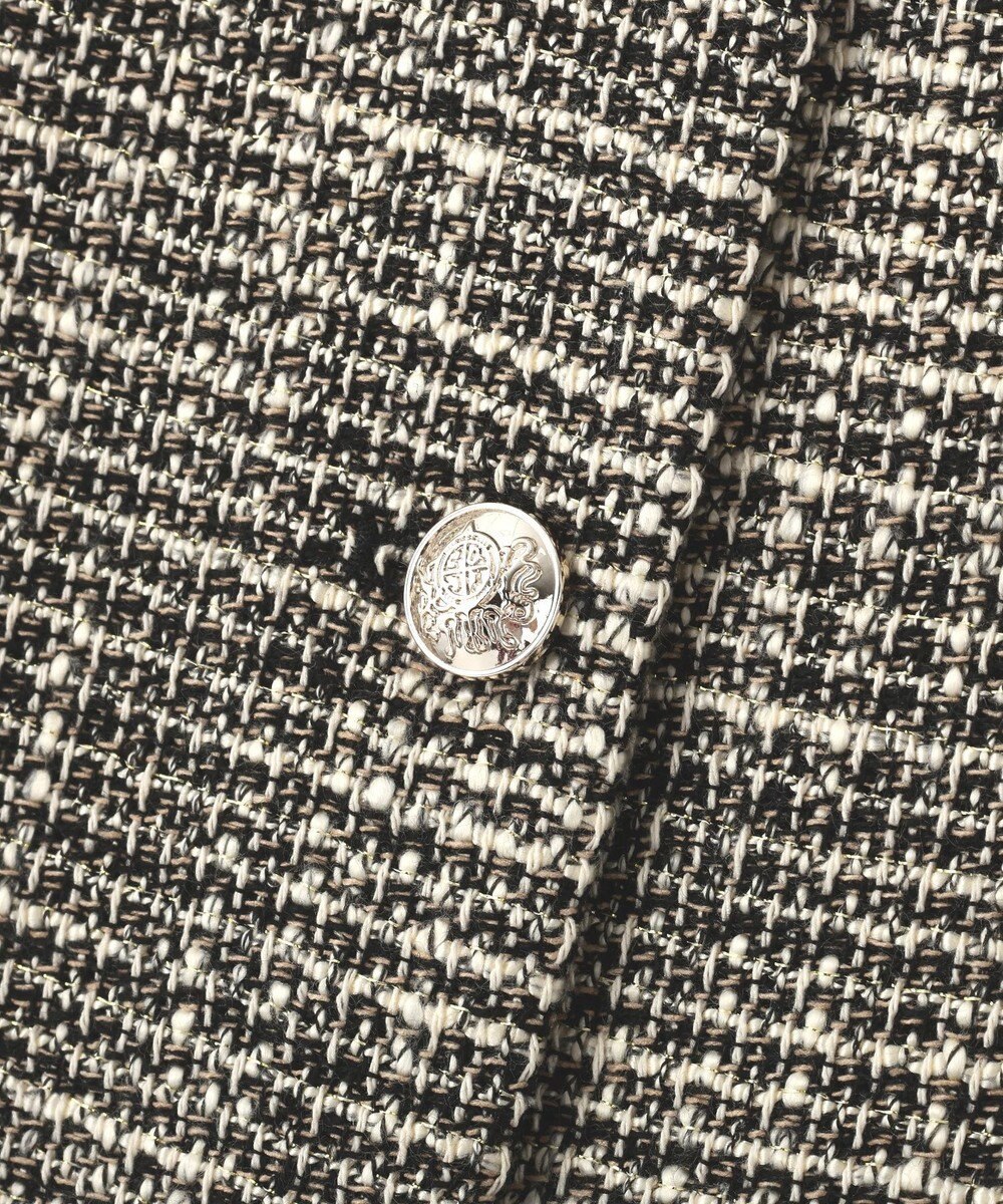 YECCA VECCA ツイードペプラムジレ 