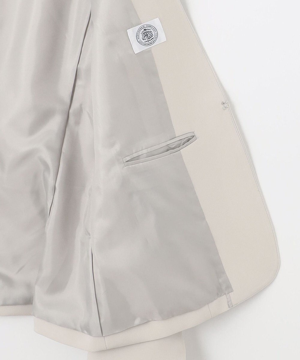 J.PRESS LADIES L 【WEB限定カラーあり・洗える】セラテリーダブルクロス ノーカラー ジャケット 