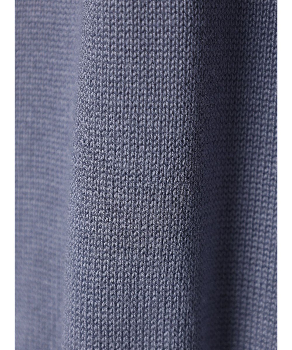 earth music&ecology ショルダーフリルニットワンピース 