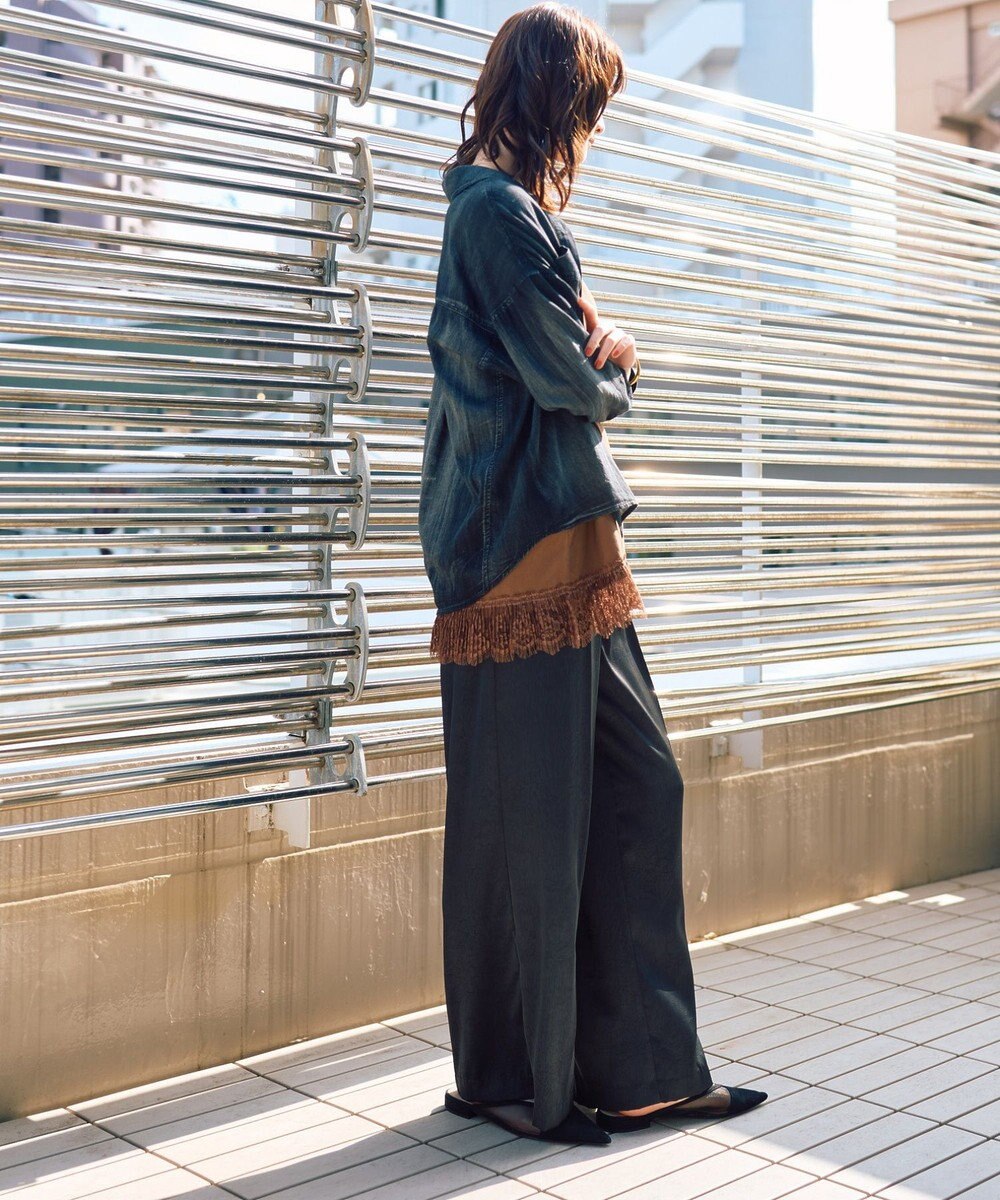 YECCA VECCA シアーデニムシャツ 