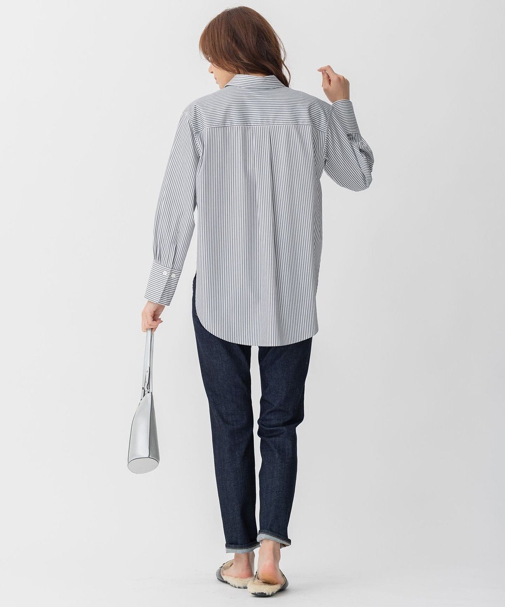 自由区 【洗える】ストレッチシャーティング ベーシック シャツ 