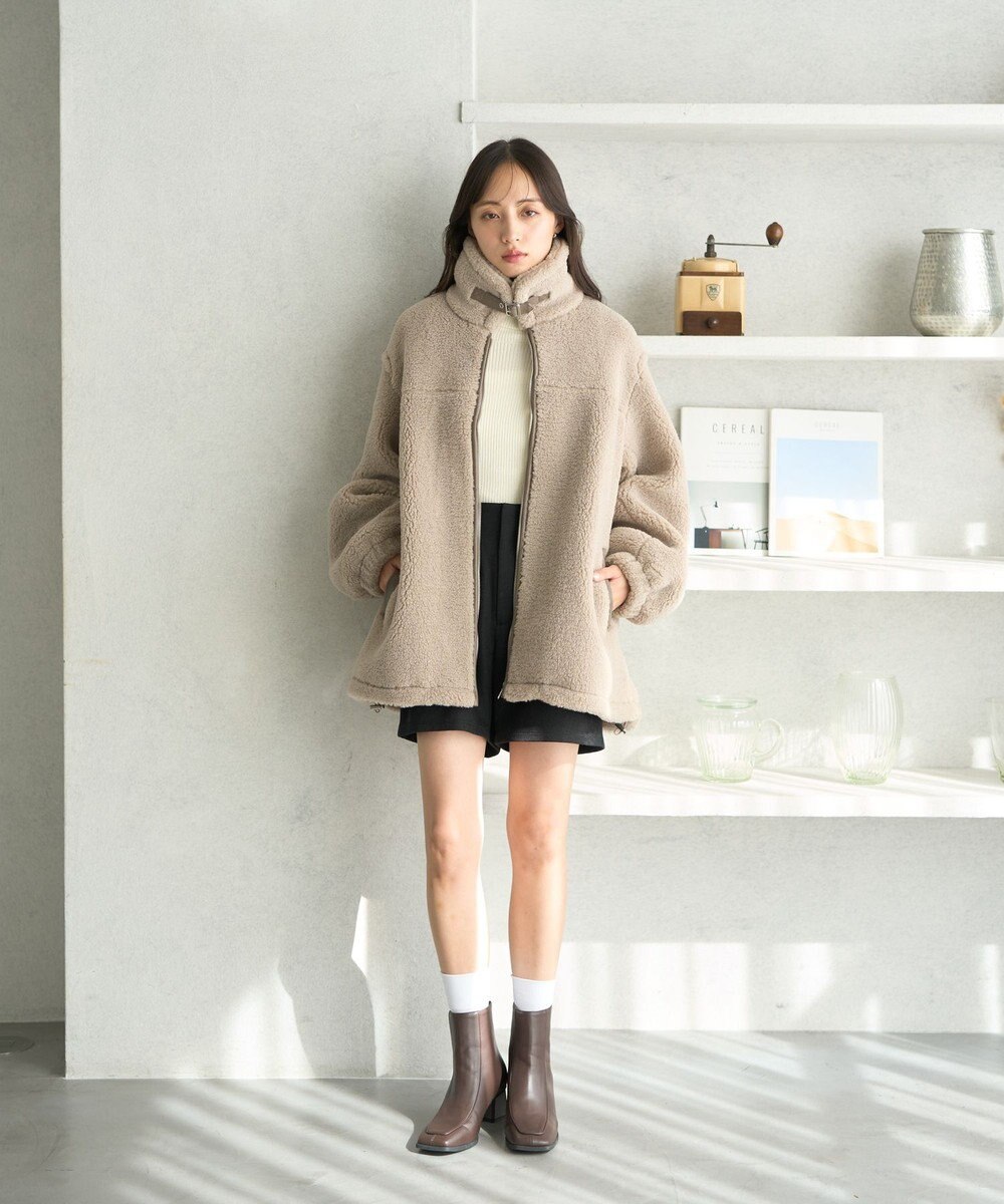 earth music&ecology ボアルーズブルゾン 