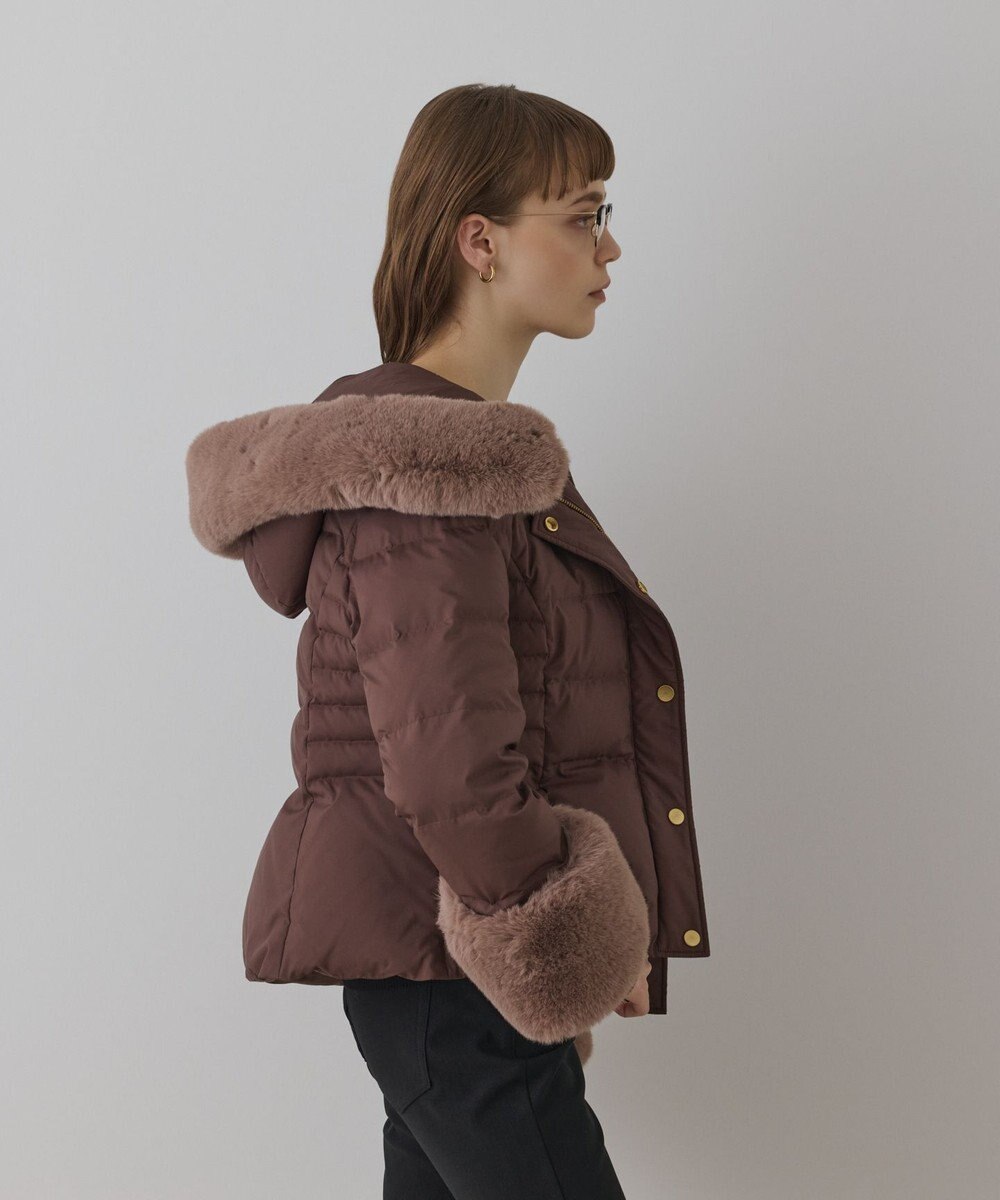 GRACE CONTINENTAL エコファーショートダウンジャケット 