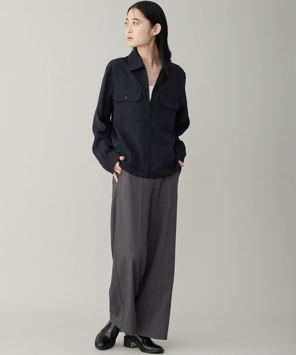 UNFILO MENS 【OCEANS YouTube 掲載/男女兼用】WOOL TOUCH 機能美シャツブルゾン 