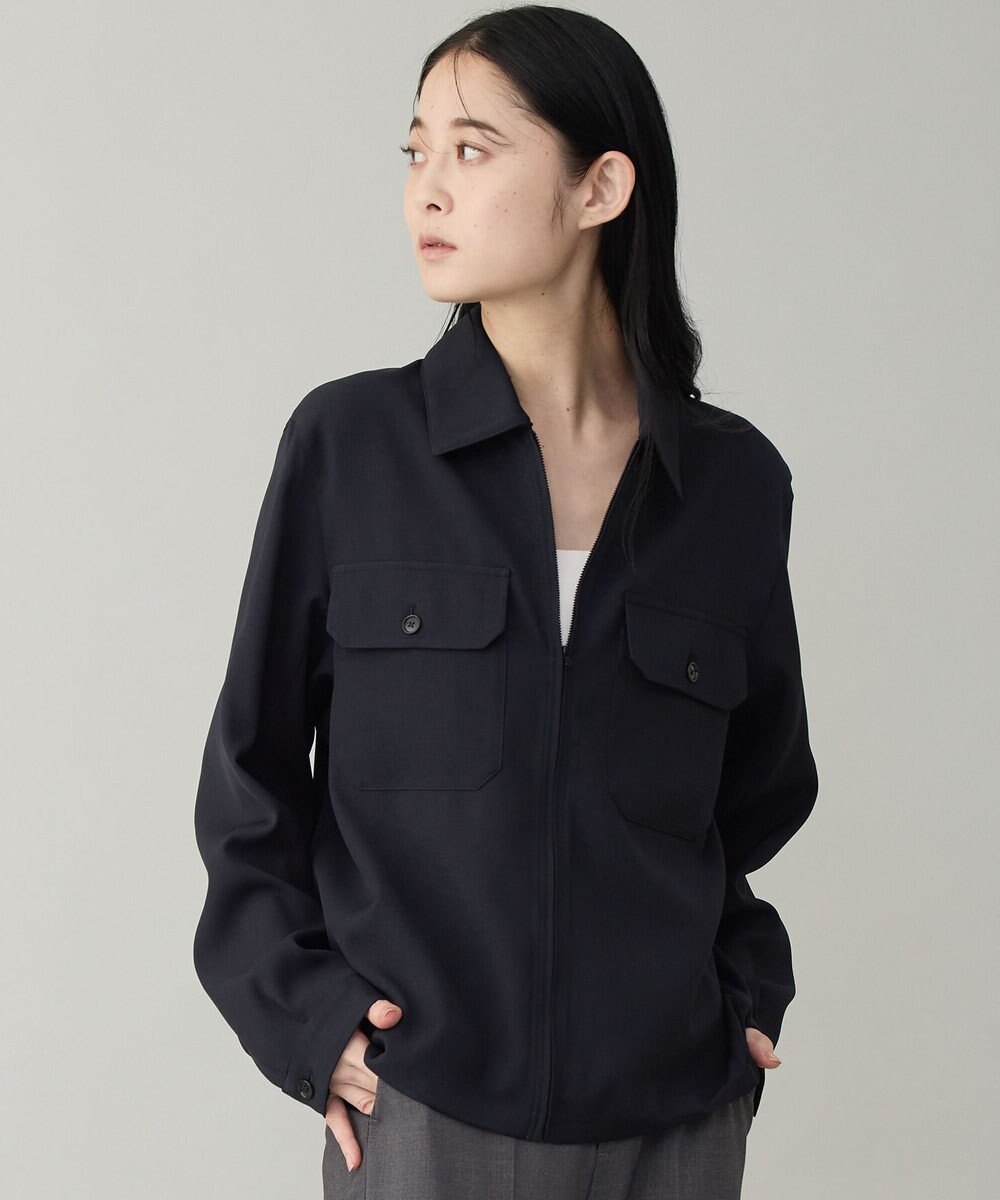 UNFILO MENS 【OCEANS YouTube 掲載/男女兼用】WOOL TOUCH 機能美シャツブルゾン 