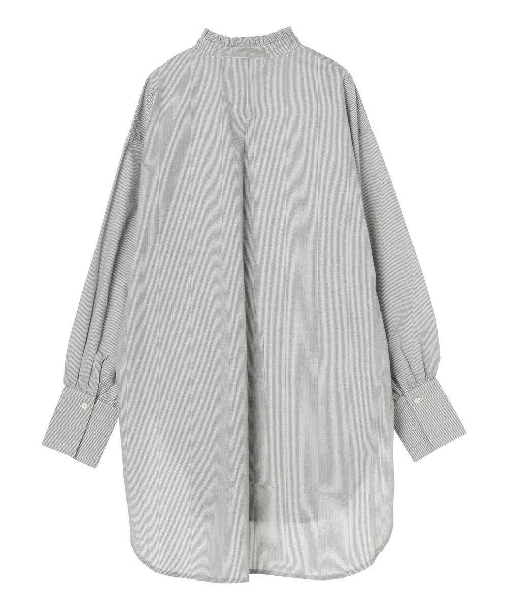 Green Parks イージーケアスタンドフリルシャツチュニック 