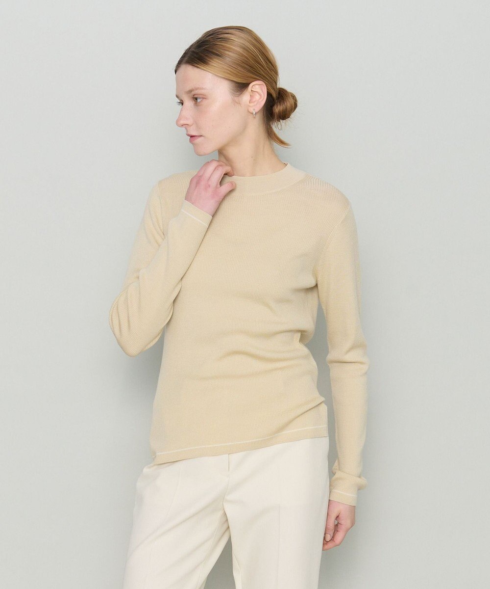 JOSEPH 【洗える】ウールリブ　ラウンドネックニット 