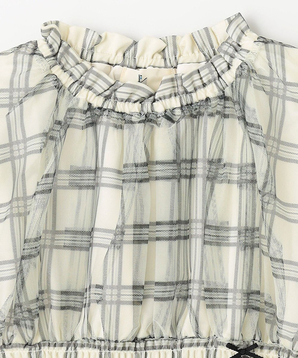 組曲 KIDS 【110-140cm】ノエルチェックチュール ワンピース 