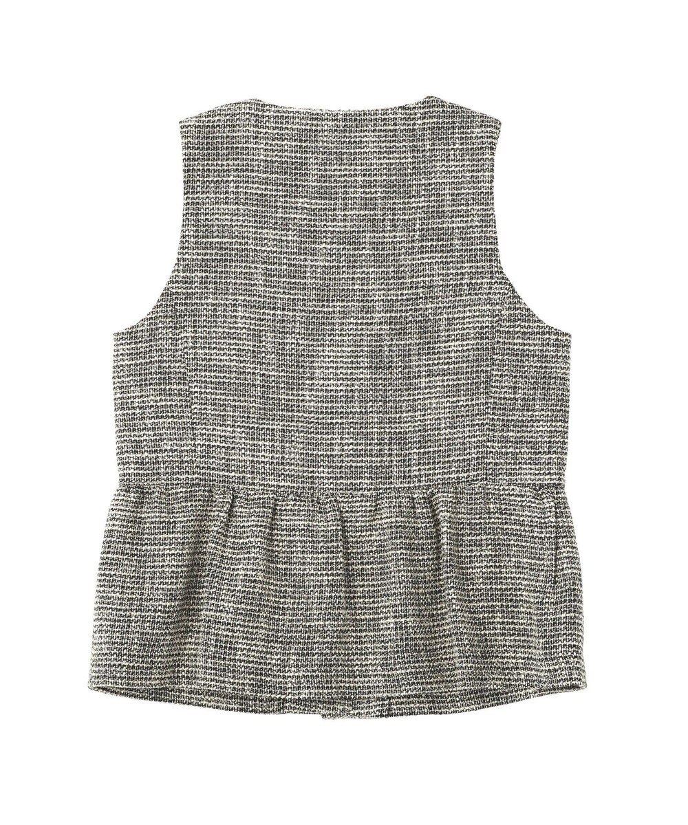 YECCA VECCA ツイードペプラムジレ 